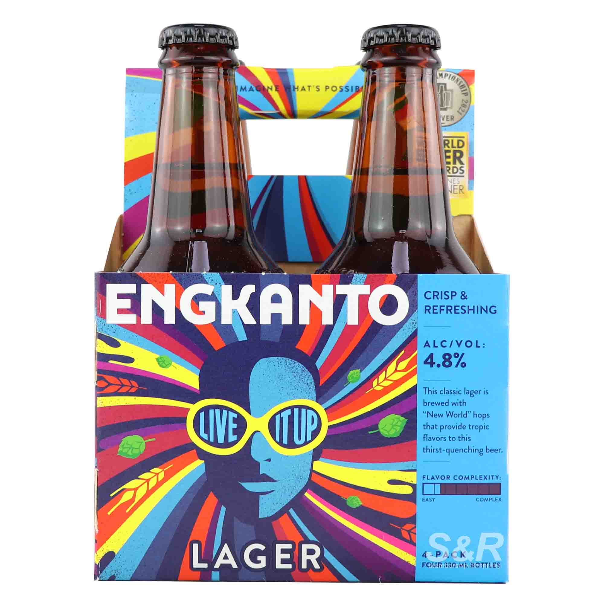 Engkanto Live It Up Lager Beer (330mL x 4pcs)